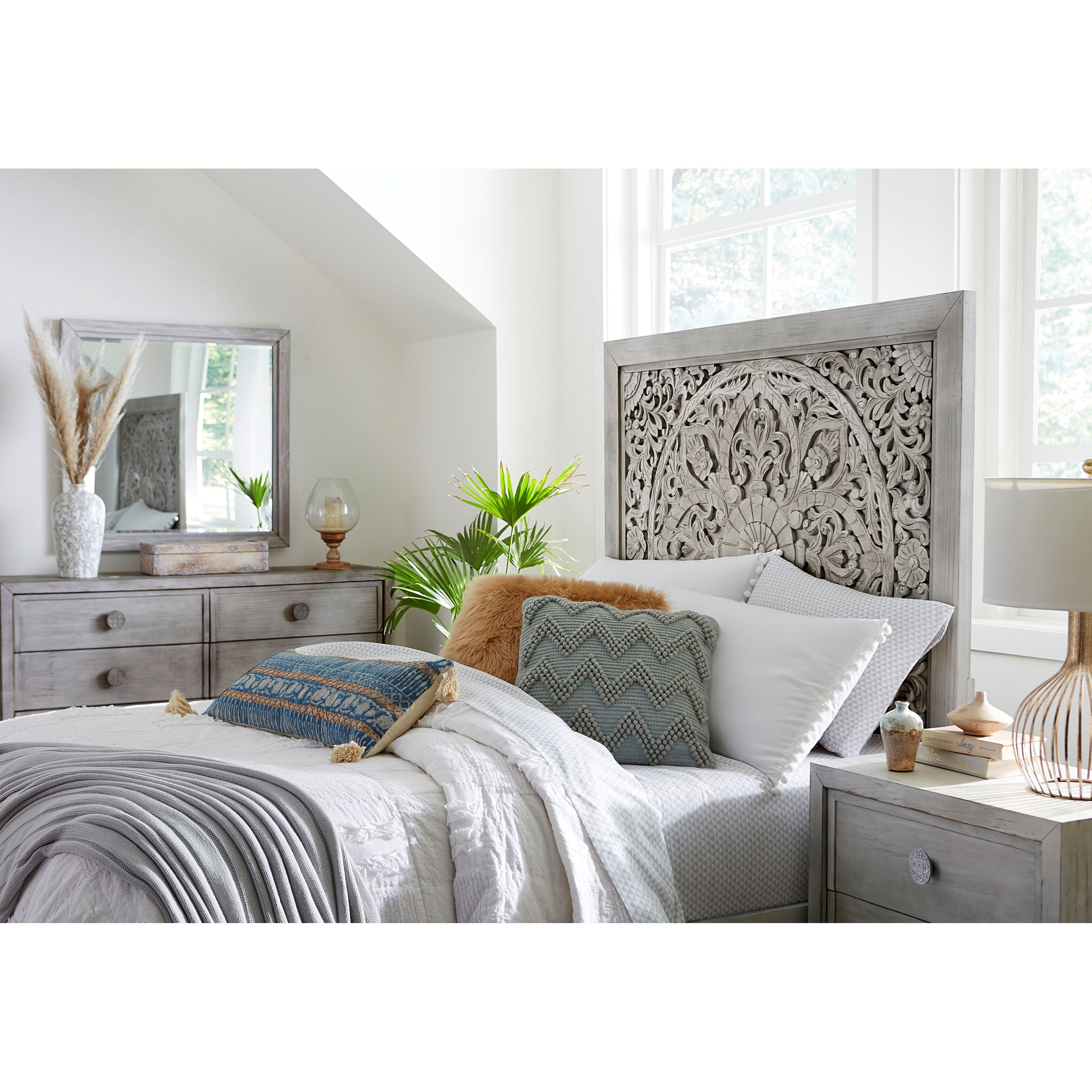 Boho chic king headboard 2025